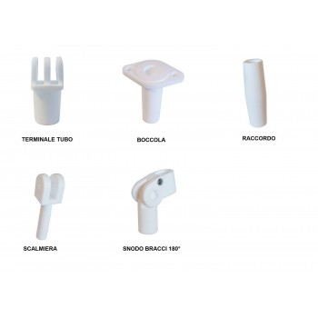 Accessori di ricambio per tendalini, per tubi Ø 22 mm